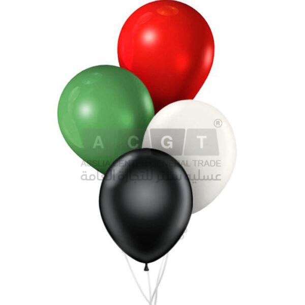 بلالين بألوان العلم الفلسطيني