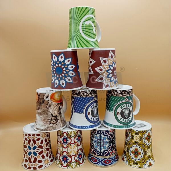 مجات بورسلان بنقوش فريدة، حجم كبير