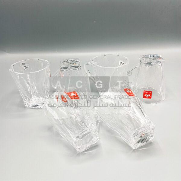 مجات شاي شفافة اللون