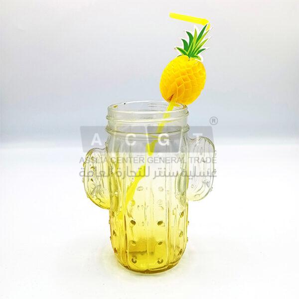 شلمونات بلاستيك مع مجسم أناناس