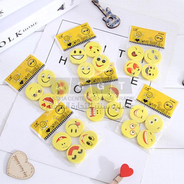 محايات مدرسية على شكل سمايلات