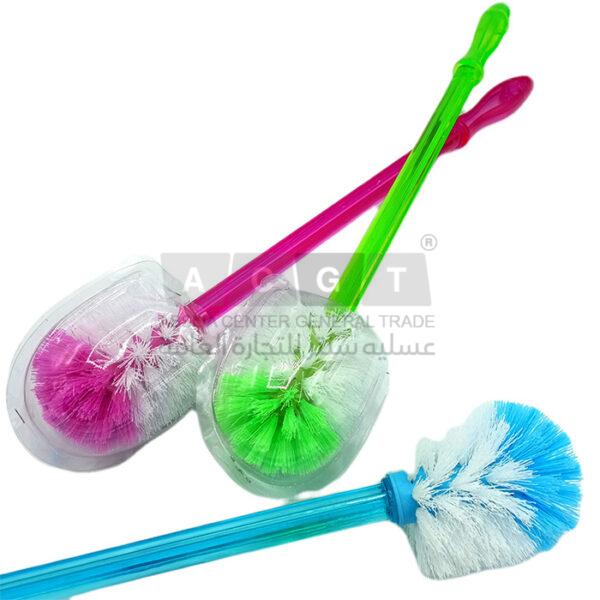 فرشاة حمام مدورة مع يد طويلة