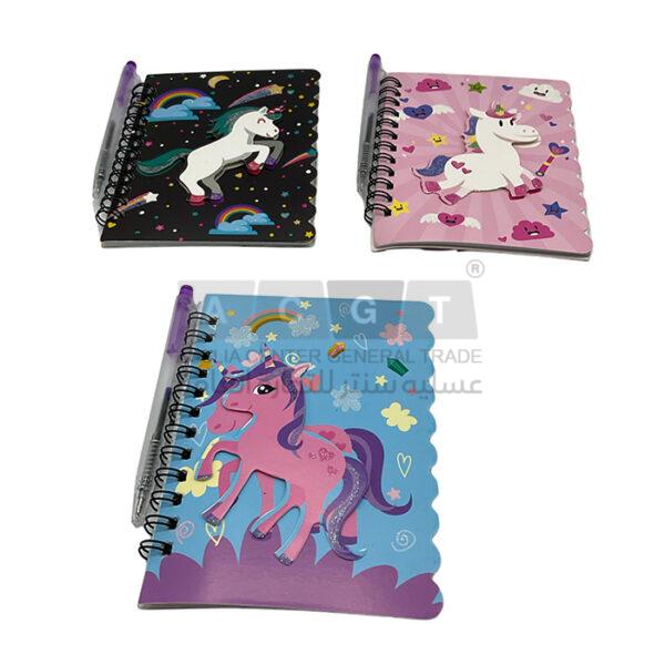 دفتر ملاحظات برسومات ينكورن للأطفال