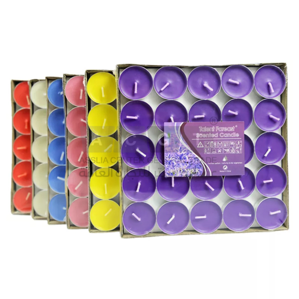 شمع مدور صغير الحجم بدون عطر