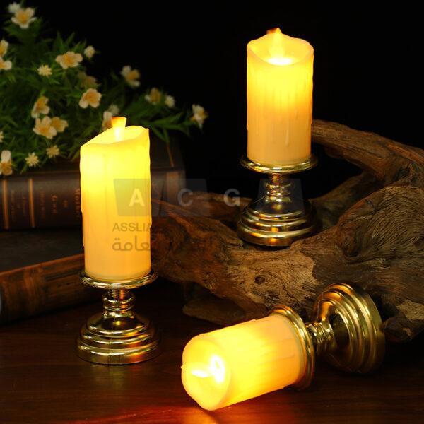 طقم شمعدان الكتروني