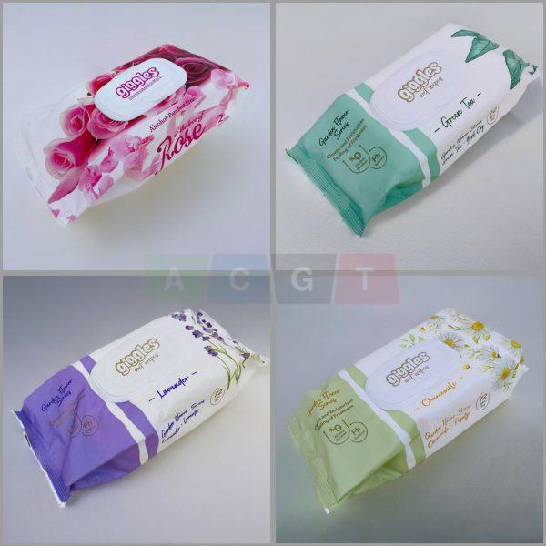 محارم معطرة بعدة روائح منعشة