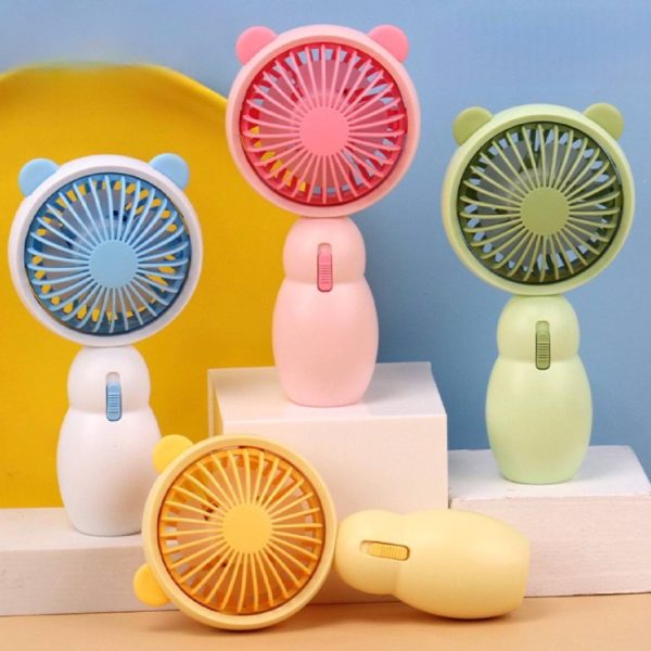 مروحة يد صغيرة الحجم مدحبرة مع أذنين