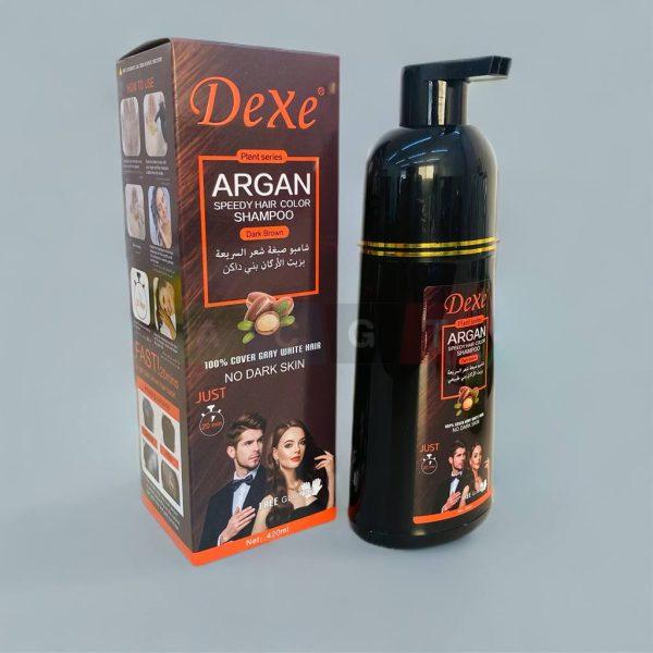 شامبو صبغة لون بني للشعر من DEXE