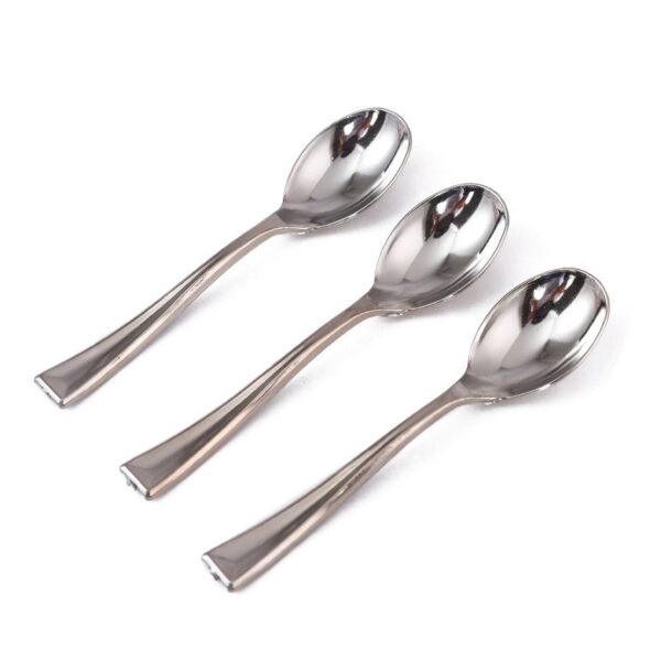 معالق بلاستيكية صغيرة الحجم للحلويات