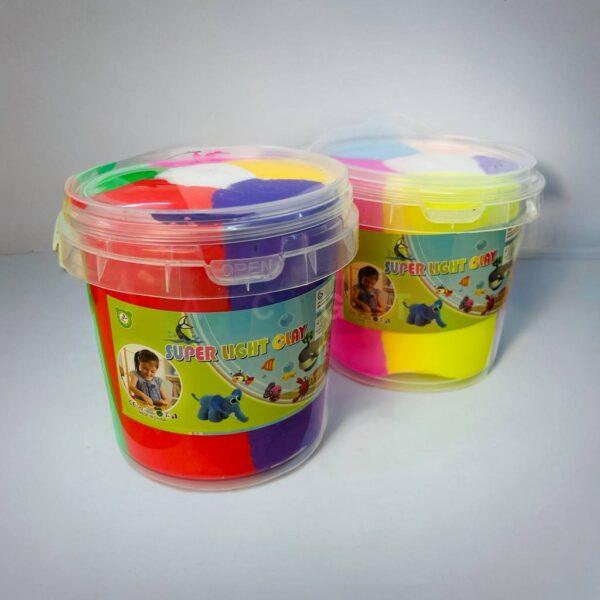 سطل ملتينة سحرية ملونة