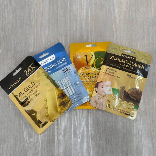 ماسكات للوجه بأنواع مختلفة