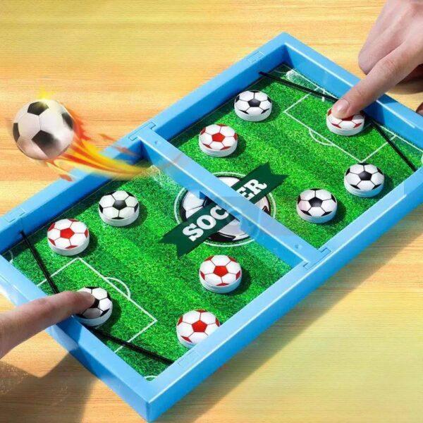 لعبة القرص المنزلق السريع شكل كرة قدم